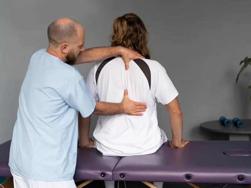Knee Decompression at Bluebonnet Chiropractic in Denver